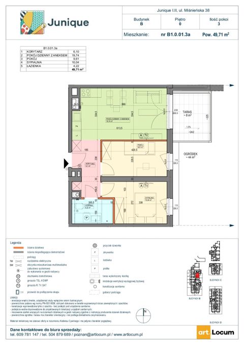 Plan 3 pok. 50m²