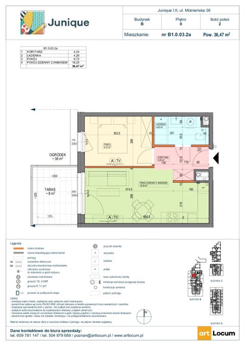 Plan 2 pok. 36m²