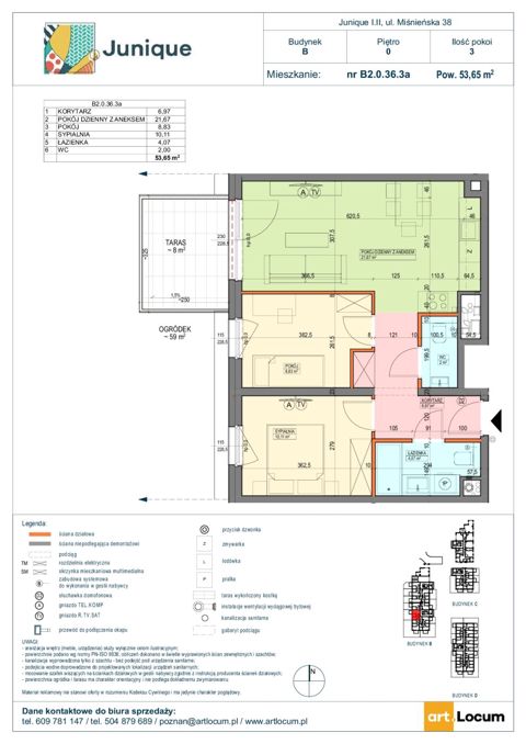 Plan 3 pok. 54m²