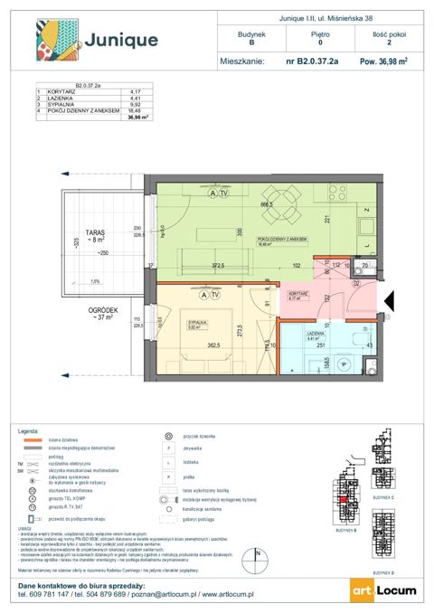 Plan 2 pok. 37m²