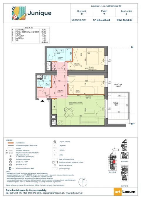 Plan 3 pok. 56m²