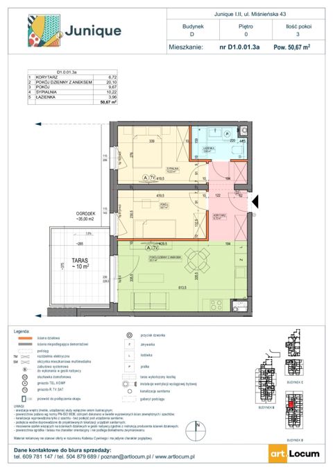 Plan 3 pok. 51m²