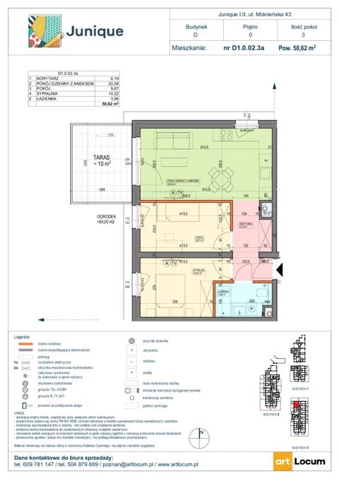 Plan 3 pok. 51m²