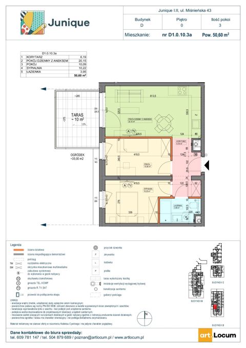 Plan 3 pok. 51m²