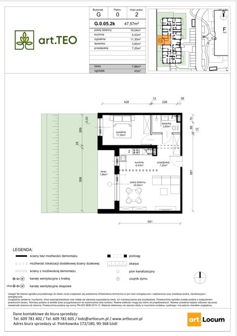 Plan 2 pok. 48m²