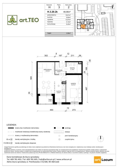 Plan 2 pok. 48m²