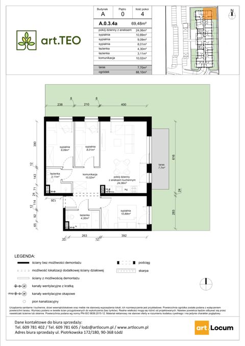 Plan 4 pok. 69m²