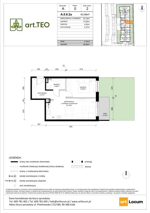 Plan 2 pok. 43m²