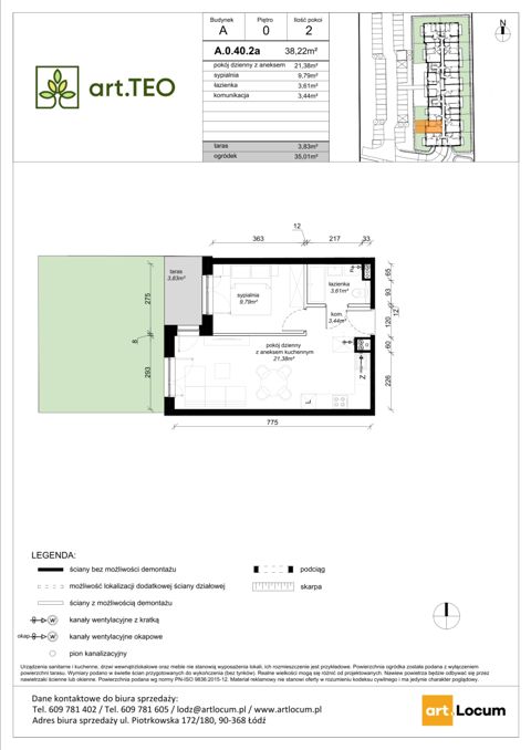 Plan 2 pok. 38m²