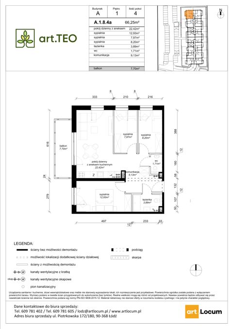 Plan 4 pok. 66m²