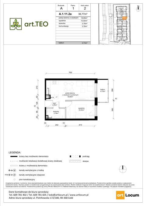 Plan 2 pok. 37m²