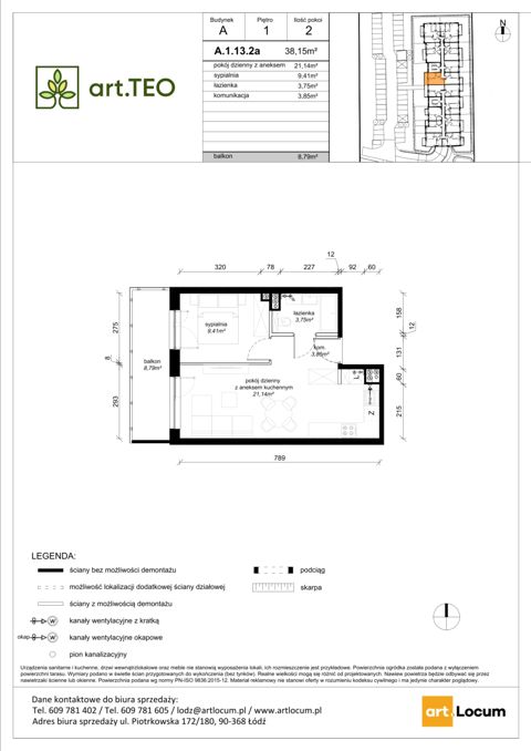 Plan 2 pok. 38m²