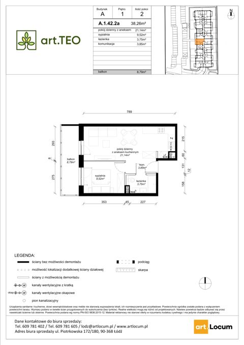 Plan 2 pok. 38m²