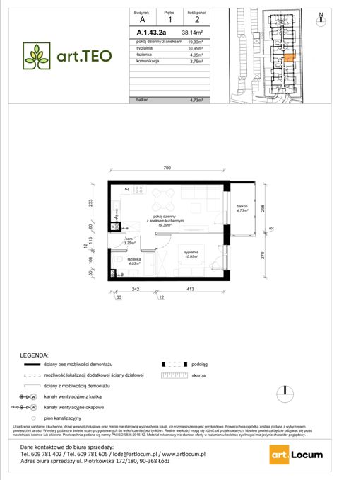 Plan 2 pok. 38m²