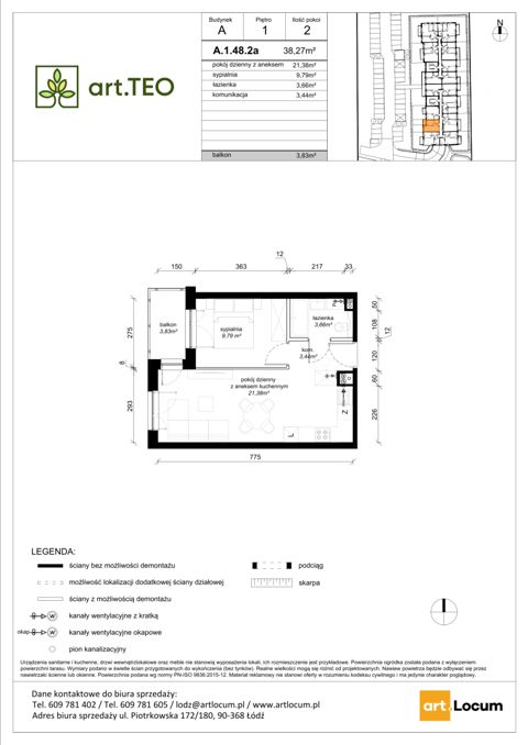 Plan 2 pok. 38m²