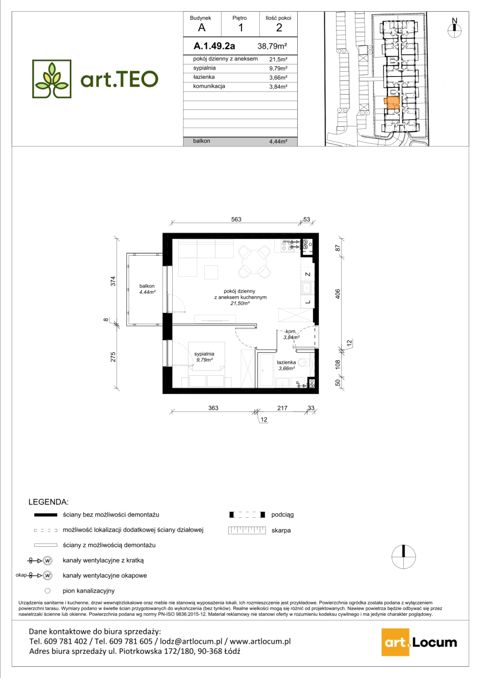 Plan 2 pok. 39m²