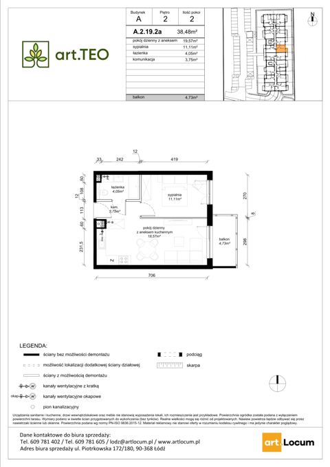Plan 2 pok. 38m²