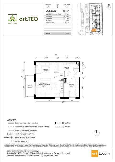 Plan 3 pok. 47m²