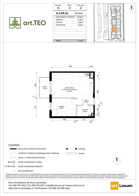 Plan 2 pok. 40m²