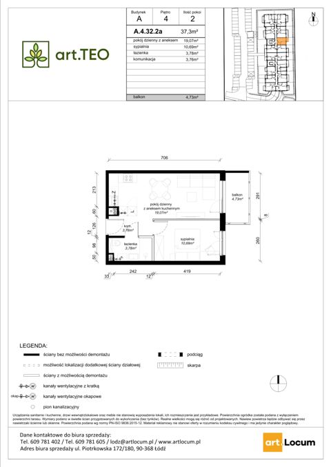 Plan 2 pok. 37m²
