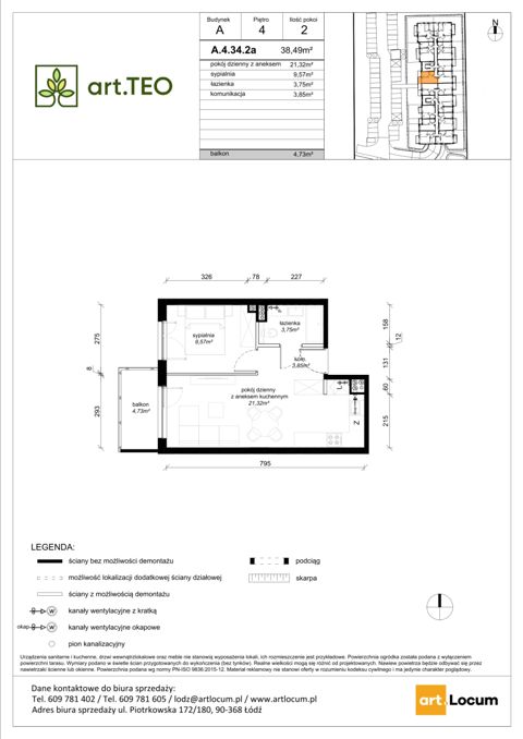 Plan 2 pok. 38m²