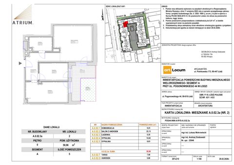 Plan 3 pok. 60m²