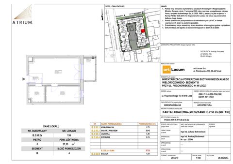 Plan 2 pok. 37m²