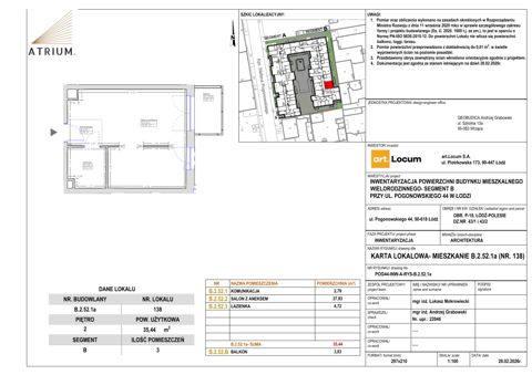 Plan 1 pok. 35m²