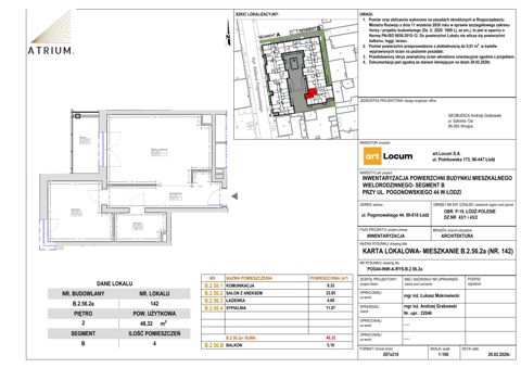 Plan 2 pok. 48m²