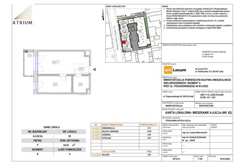 Plan 2 pok. 34m²