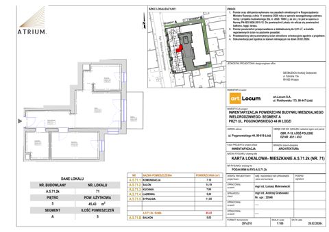 Plan 2 pok. 45m²