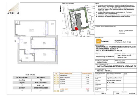 Plan 3 pok. 62m²