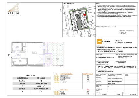 Plan 1 pok. 30m²