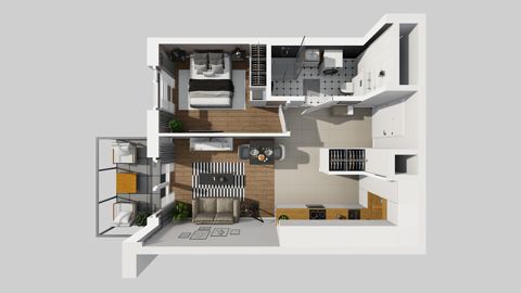 Plan 2 pok. 40m²