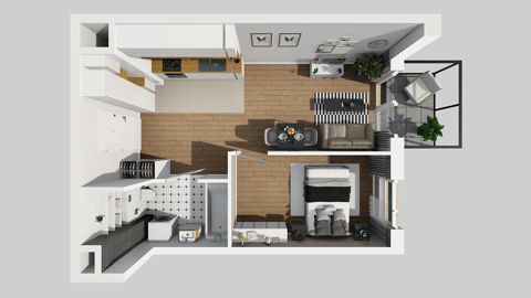 Plan 2 pok. 40m²