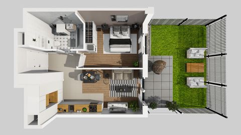 Plan 2 pok. 40m²