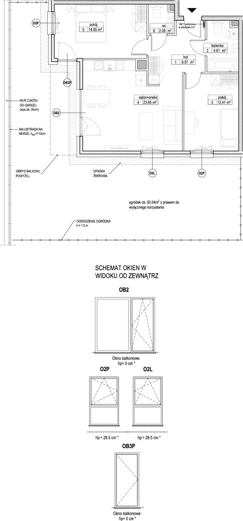 Plan 3 pok. 66m²
