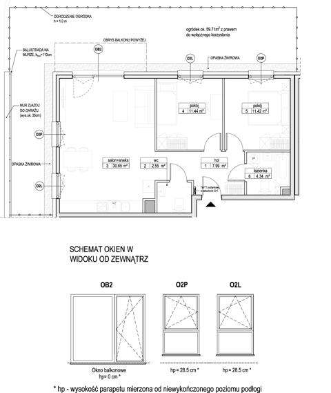 Plan 3 pok. 68m²