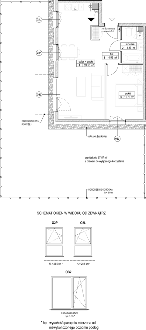 Plan 2 pok. 49m²