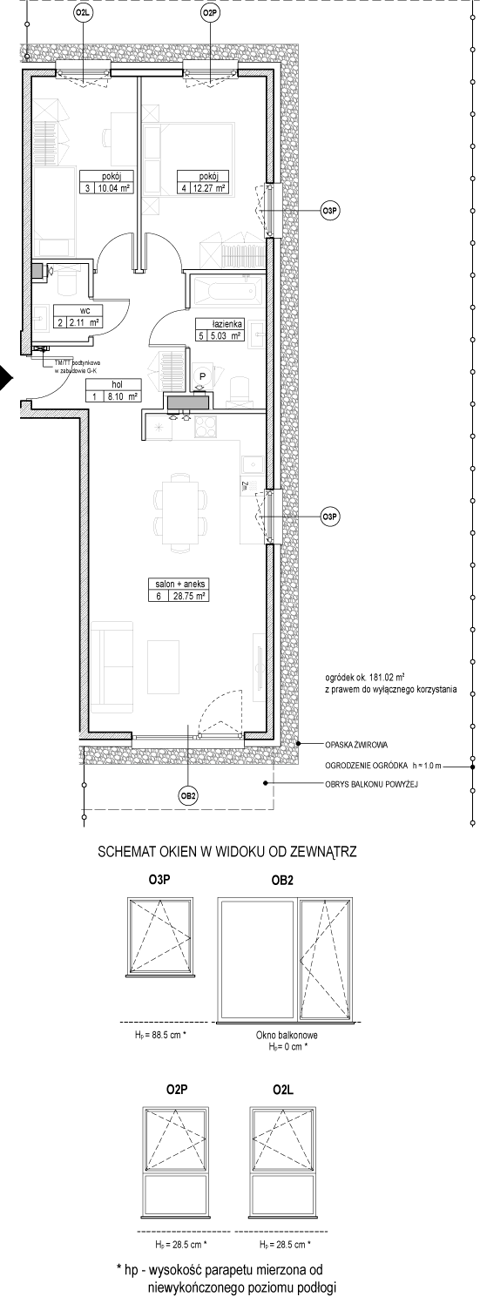 Plan 3 pok. 66m²