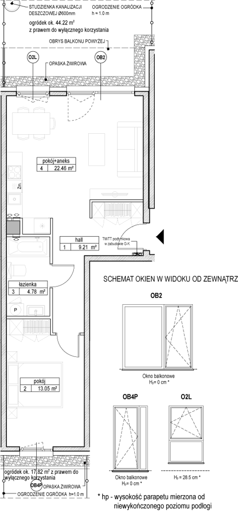 Plan 2 pok. 50m²