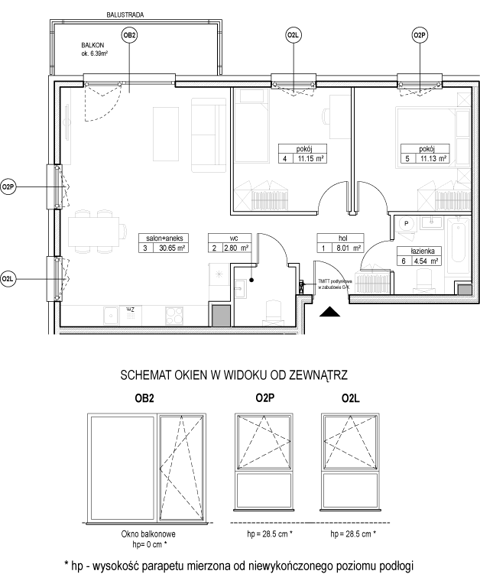 Plan 3 pok. 68m²