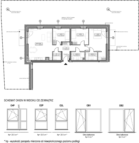 Plan 4 pok. 96m²