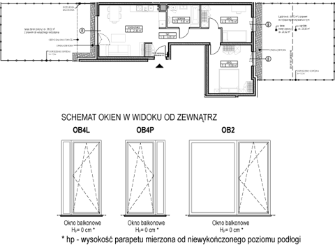 Plan 3 pok. 64m²