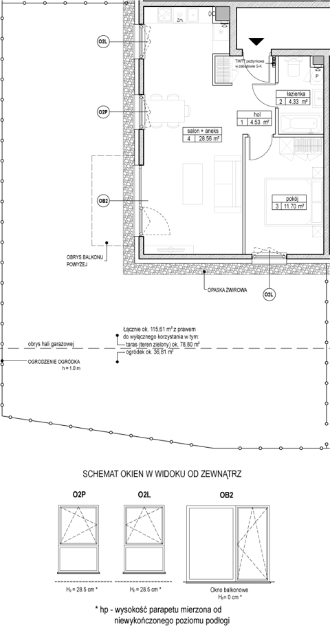 Plan 2 pok. 49m²
