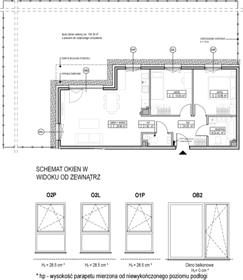 Plan 3 pok. 66m²