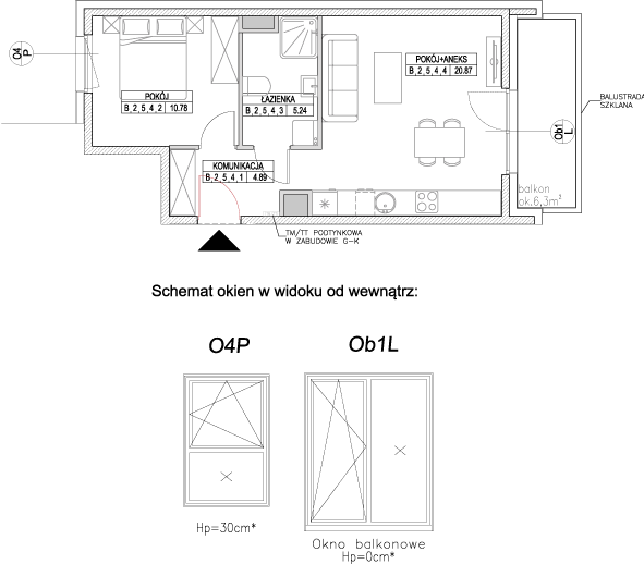 Plan 2 pok. 42m²