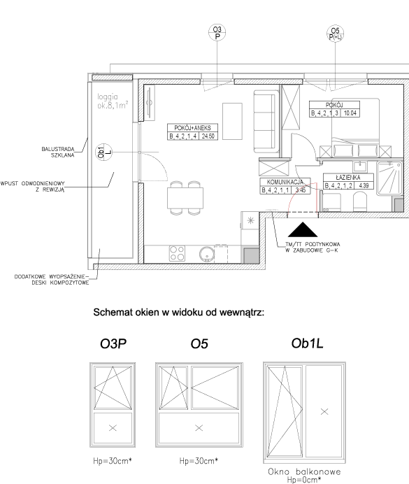Plan 2 pok. 42m²