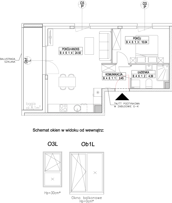 Plan 2 pok. 42m²