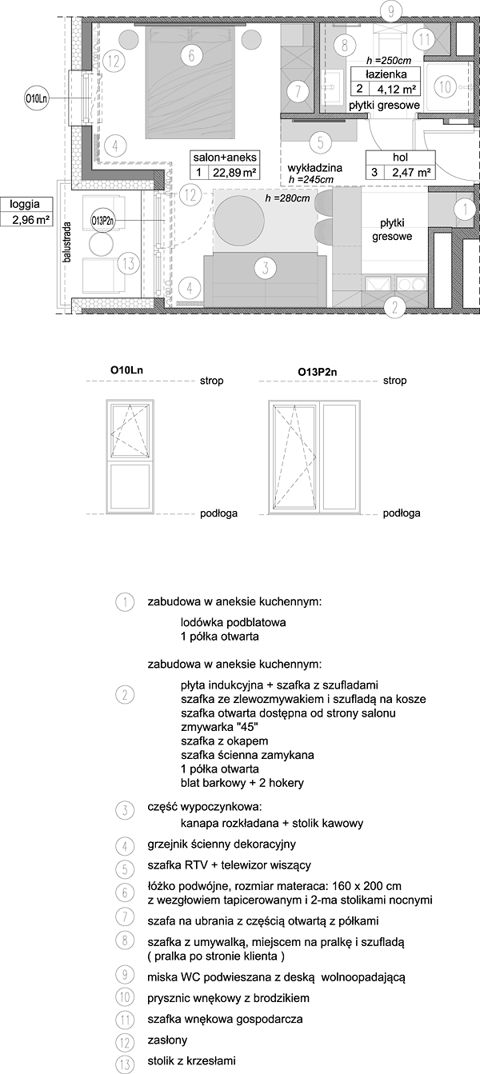 Plan 1 pok. 29m²